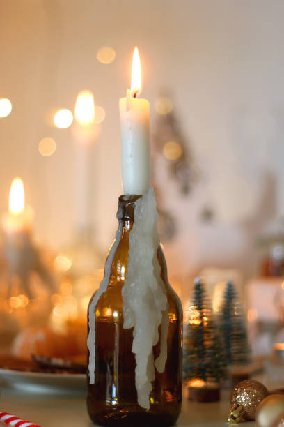 istock Holiday Decorations, Snacks, Drinks And Candles 2189002743