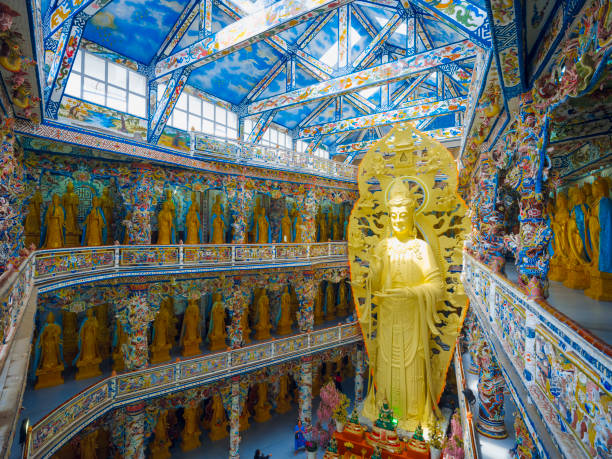 China, Beijing - September 22, 2025 : An ancient Summer Palace reveals intricate building details. Gilded objects and carved woodwork abound. The image captures the serene atmosphere of the historic site.