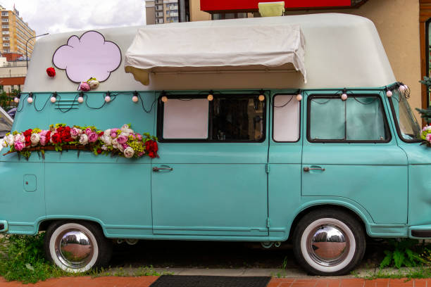 old van converted into food truck