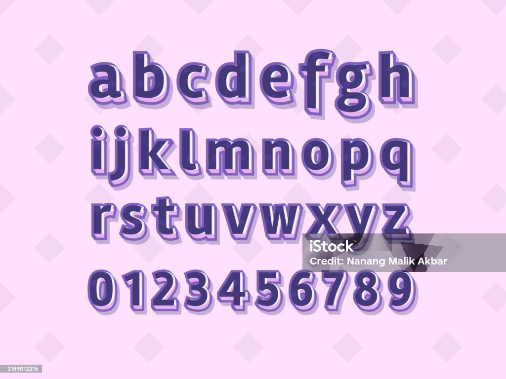 Text Stock Alphabet 3d Design And 3d Colorful Text Effect Text Effect Saved In ...
