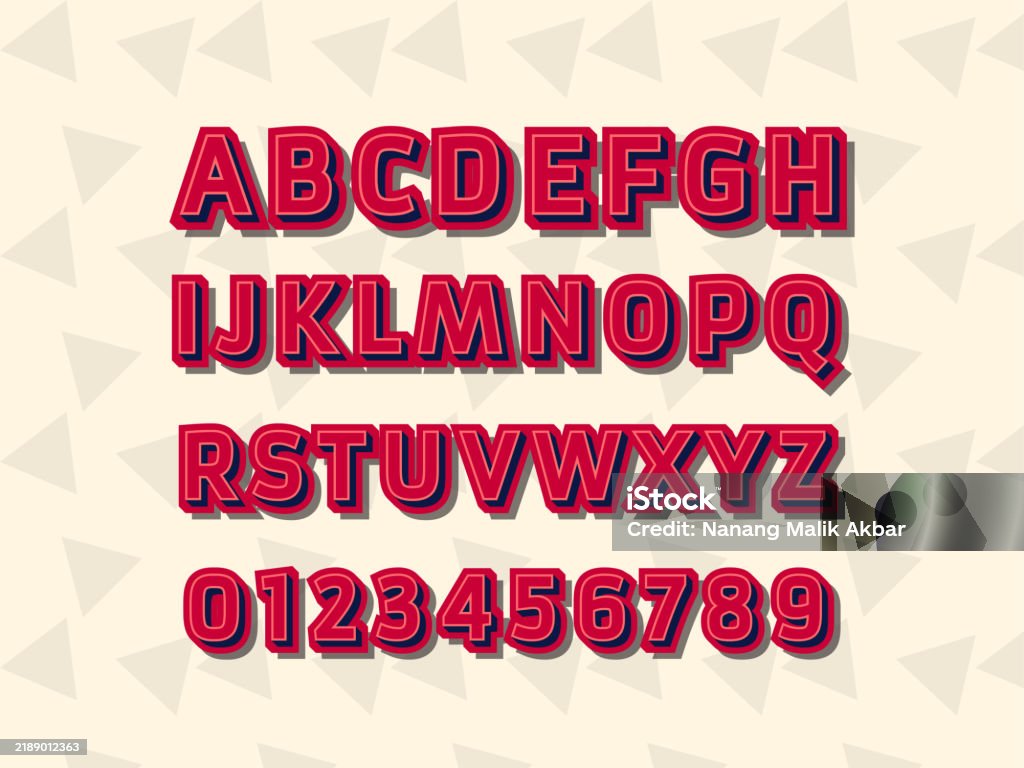 Text Stock Alphabet 3d Design And 3d Colorful Text Effect Text Effect Saved In ...