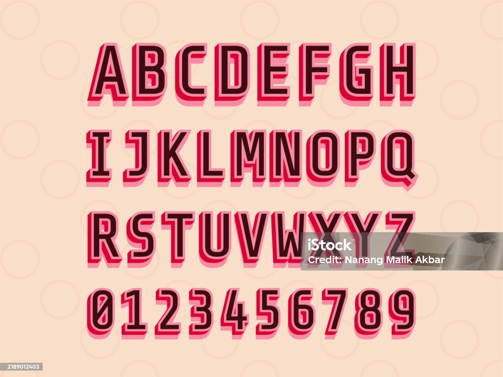 Text Stock Alphabet 3d Design And 3d Colorful Text Effect Text Effect Saved In ...