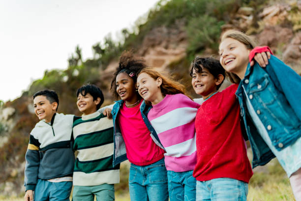 istock Child friends embracing during summer camp 2189016101