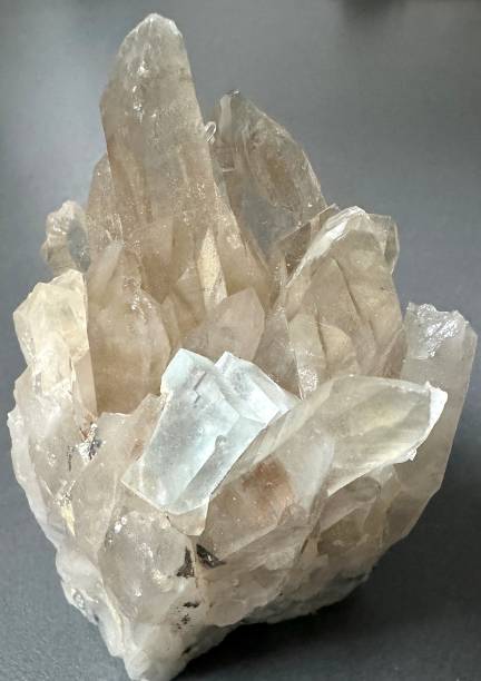 istock From a mineral collection, Quartz and fluoride 2189017261