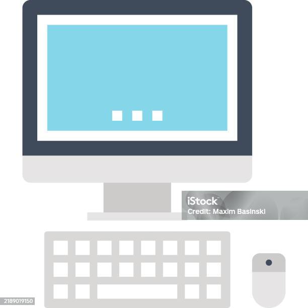 Desktop Computer Stock Illustration - Download Image Now - Battery, CPU ...