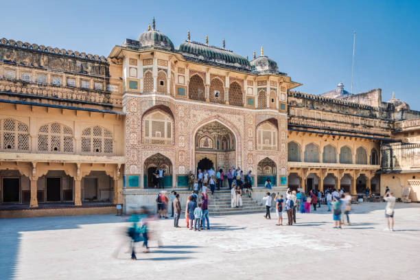 istock courtyard of Amber Fort in Jaipur 2189019975