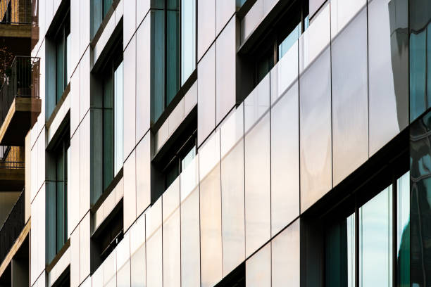 istock Modern Glass Building Facade with Reflective Panels and Minimalist Architectural Design 2189027676