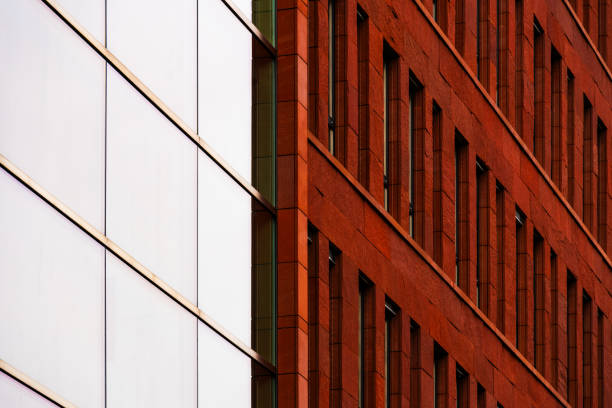 istock Brick Facade Office Building with Symmetrical Windows and Modern Architectural Features 2189027752