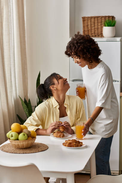 istock Cherishing quiet moments together over breakfast in a cozy home setting 2189034814