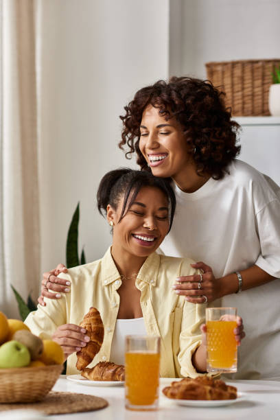 istock Celebrating love and joy at home with a delightful breakfast together 2189034850
