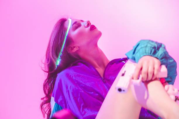 istock Cyberpunk woman 2189038122