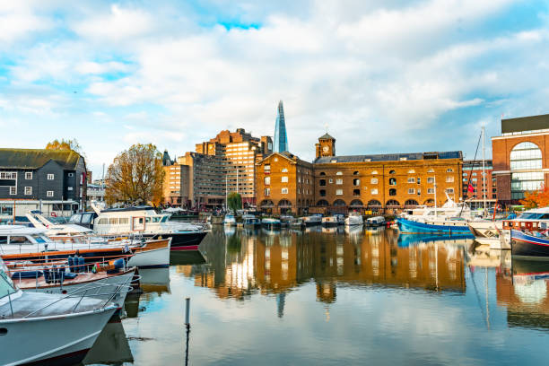 istock St Katharine Docks Marina at sunrise, London 2189039114