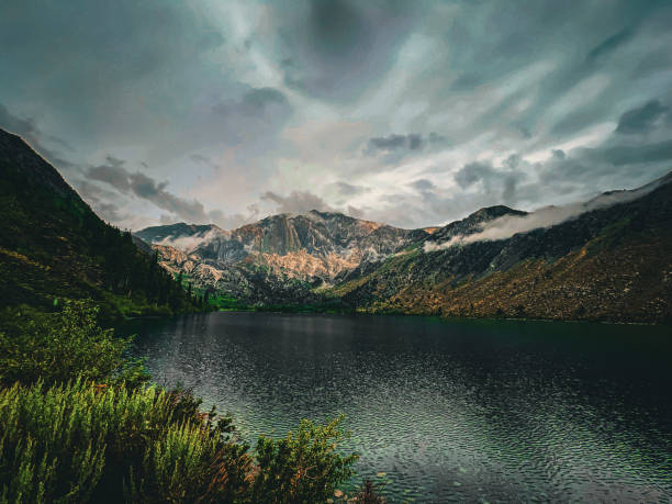 istock Dramatic stormy day at the lake in Mammoth Lake, CA 2189039484