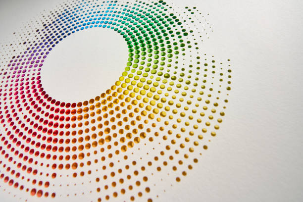 istock Colorful Circular Paper Cut Design with Gradient Spectrum on Minimal White Background 2189043810