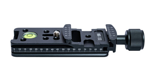 istock Macro focusing rail isolated on white background 2189046558