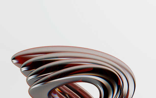 istock Abstract Metallic Sculpture with Iridescent Brown and Black Colors 2189049976
