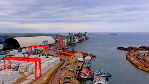 istock Shipping dock,Industrial zone,Steel industry,Indonesia. 2189052221