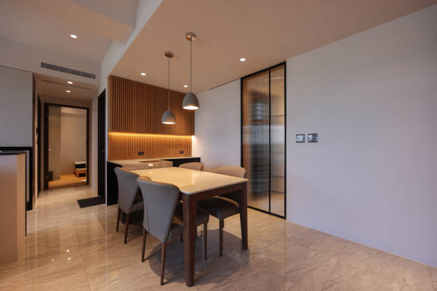 istock Comfortable and modern new home living room 2189052352