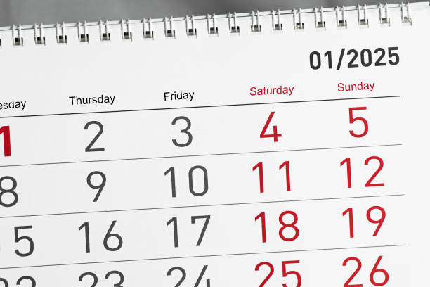 istock Calendar for 2025.Happy new year 2025 concept. 2189053170