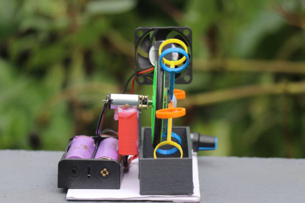 istock 3d printed bubble blower device side view with visible batteries and dc gear motor 2189053727
