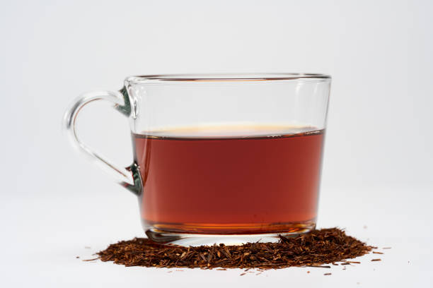 Rooibos tea isolated on white background