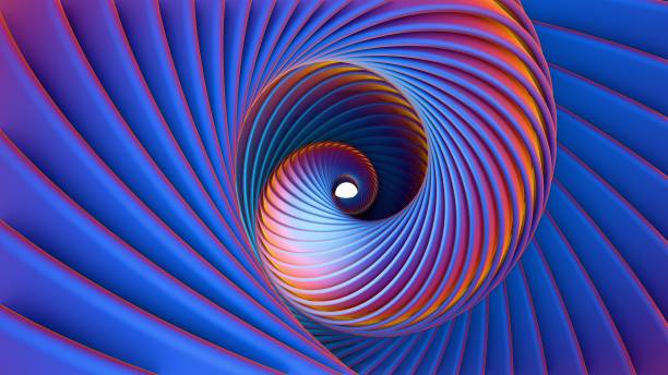 istock Abstract Spiral Vortex in Blue and Purple Tones with Gradient Lighting 2189057157