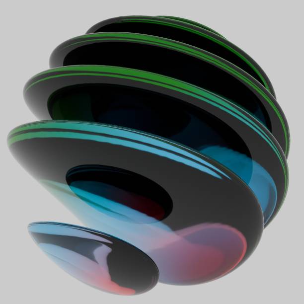 istock Abstract Layered Sphere in Warm Hues 2189057269