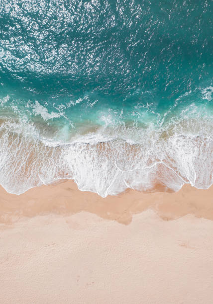 istock Aerial View, TopDown Drone photo of Empty beach Summer 2189057393