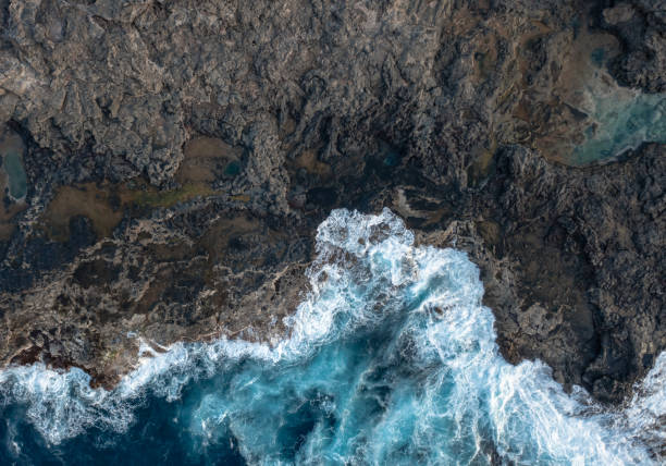 istock Aerial View, TopDown Drone photo of Ocean Coast Texture 2189057461