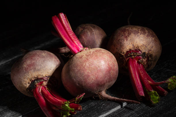 beets on black wood