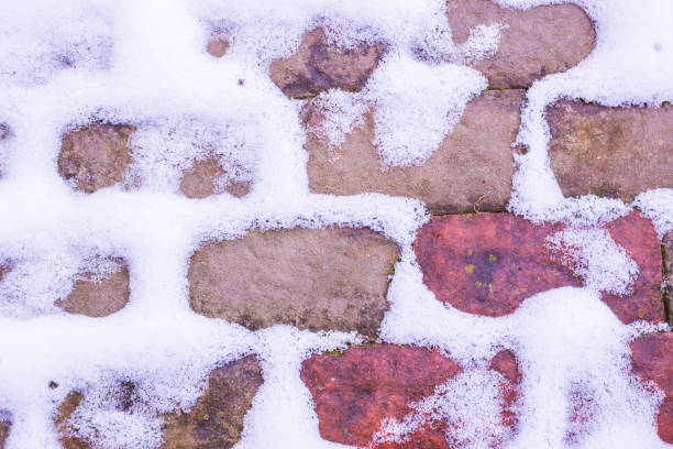 istock Tiles on the floor under the snow 2189060587