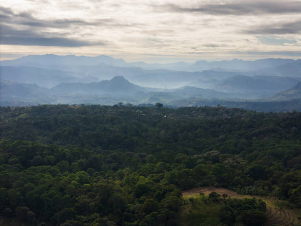 Free Stock Photo of Lush green mountains under a cloudy sky horizon ...