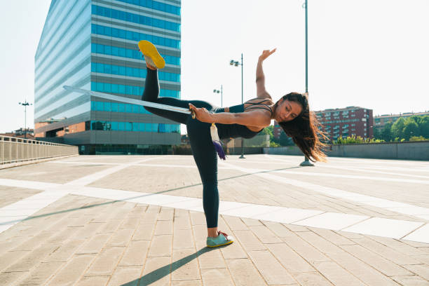 istock Chinese young woman practicing wushu kung fu. 2189074101