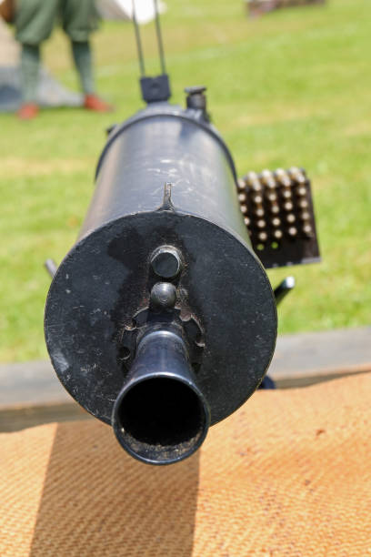 istock barrel of the automatic machine gun used during the First and Second World Wars 2189076124