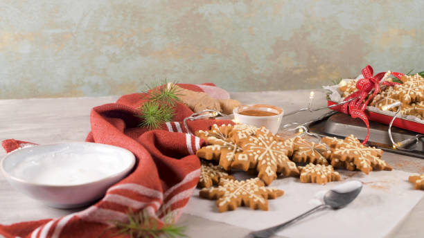 istock Christmas cookies on kitchen countertop 2189081113