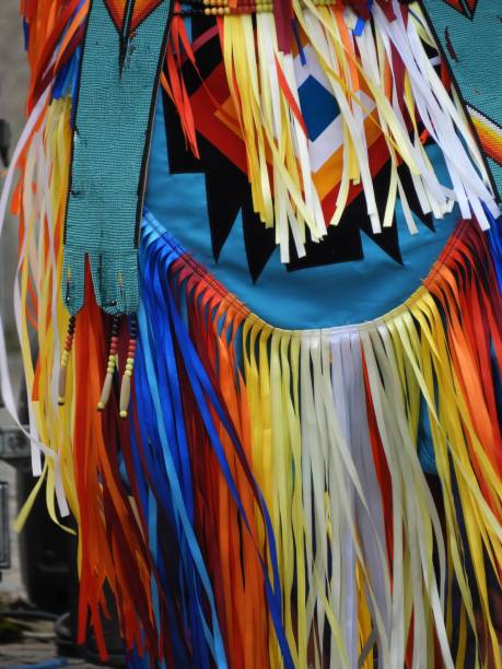 istock Colourful strips of fabric blowing in the breeze 2189082013