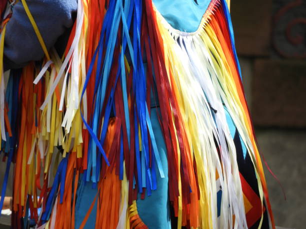 istock Colourful strips of fabric blowing in the breeze 2189082058