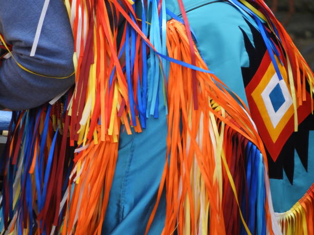 istock Colourful strips of fabric blowing in the breeze 2189082088