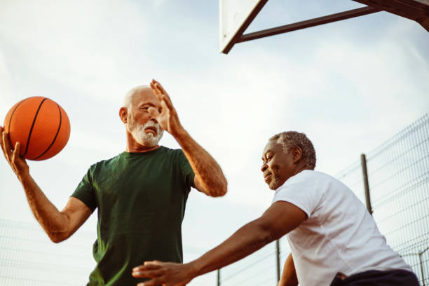 istock Diverse Senior Men Playing Basketball and Staying Active 2189086818