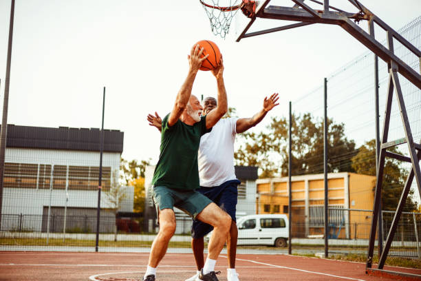 istock Diverse Senior Men Playing Basketball and Staying Active 2189086852