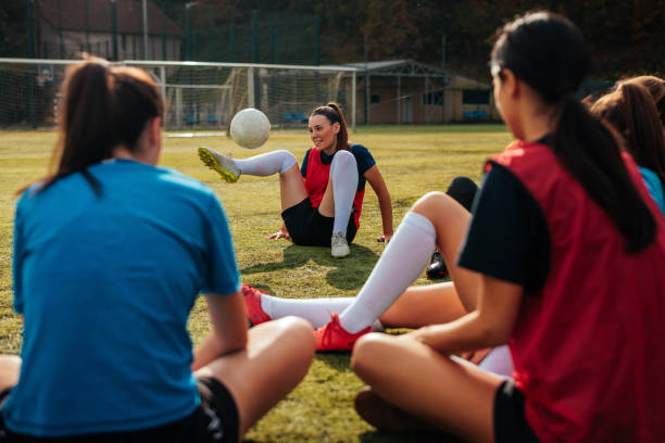 istock Soccer girl having fun with ball in practice. 2189087089