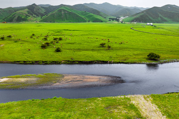 istock Wulan River and grassland in Inner Mongolia, China 2189092614