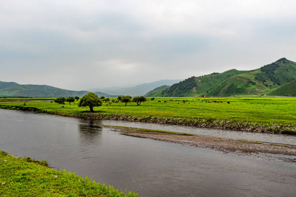 istock Wulan River and grassland in Inner Mongolia, China 2189092656
