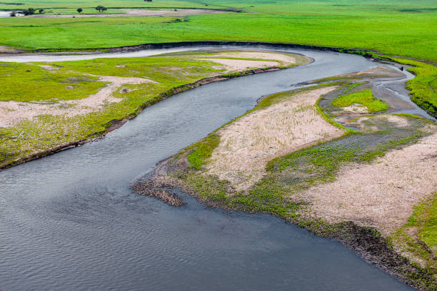 istock Wulan River and grassland in Inner Mongolia, China 2189093625