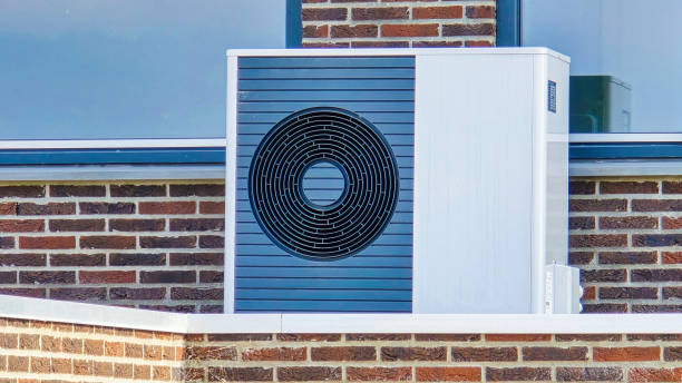 istock air source heat pump unit installed outdoors at a modern home with bricks in the Netherlands 2189100627