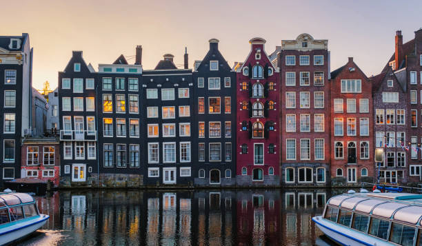 istock Autumn reflections in Amsterdam's canals highlight its historic architecture 2189109968