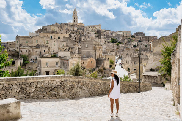 istock Exploring the ancient charm of Matera, Puglia under a vibrant blue sky 2189111534