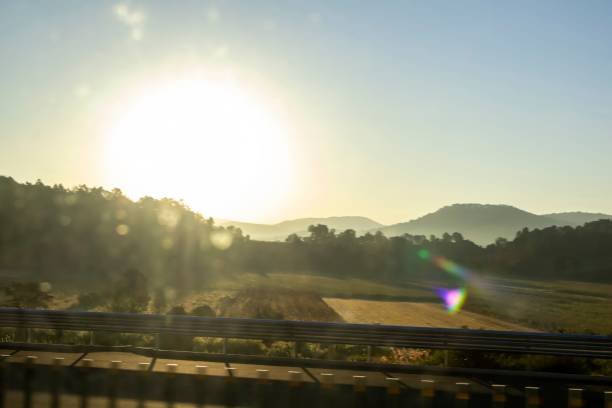 Pov admiring the sunrise