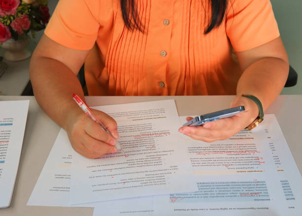 istock English proofreading paper in office 2189118413