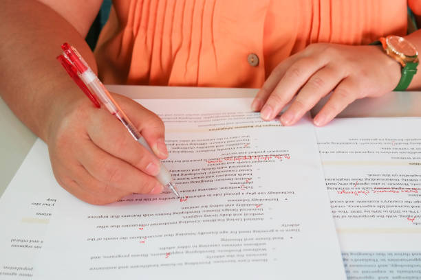 istock English proofreading paper in office 2189118415